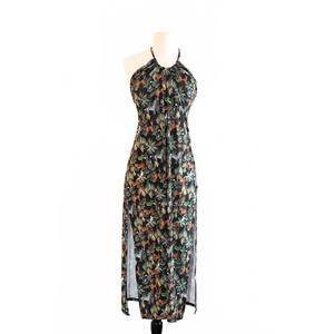 NEW SABZ SWIMWEAR jungle halter midi dress in multi